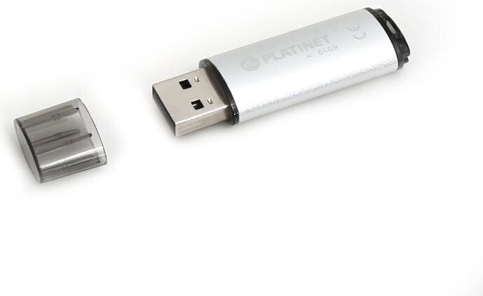 Mälupulk Platinet X-DEPO PMFE64S 64GB USB 2.0, hõbedane hind ja info | Mälupulgad | hansapost.ee