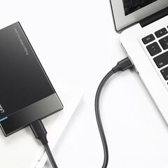 Кабель Ugreen USB 3.0 - USB Type C 2 м, 3A, черный (20884) цена и информация | Кабели для телефонов | hansapost.ee