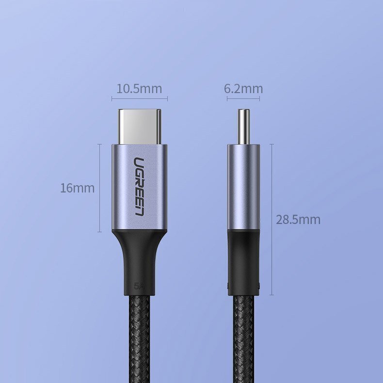 Kaabel Ugreen, USB C, 1.5 m hind ja info | Mobiiltelefonide kaablid | hansapost.ee