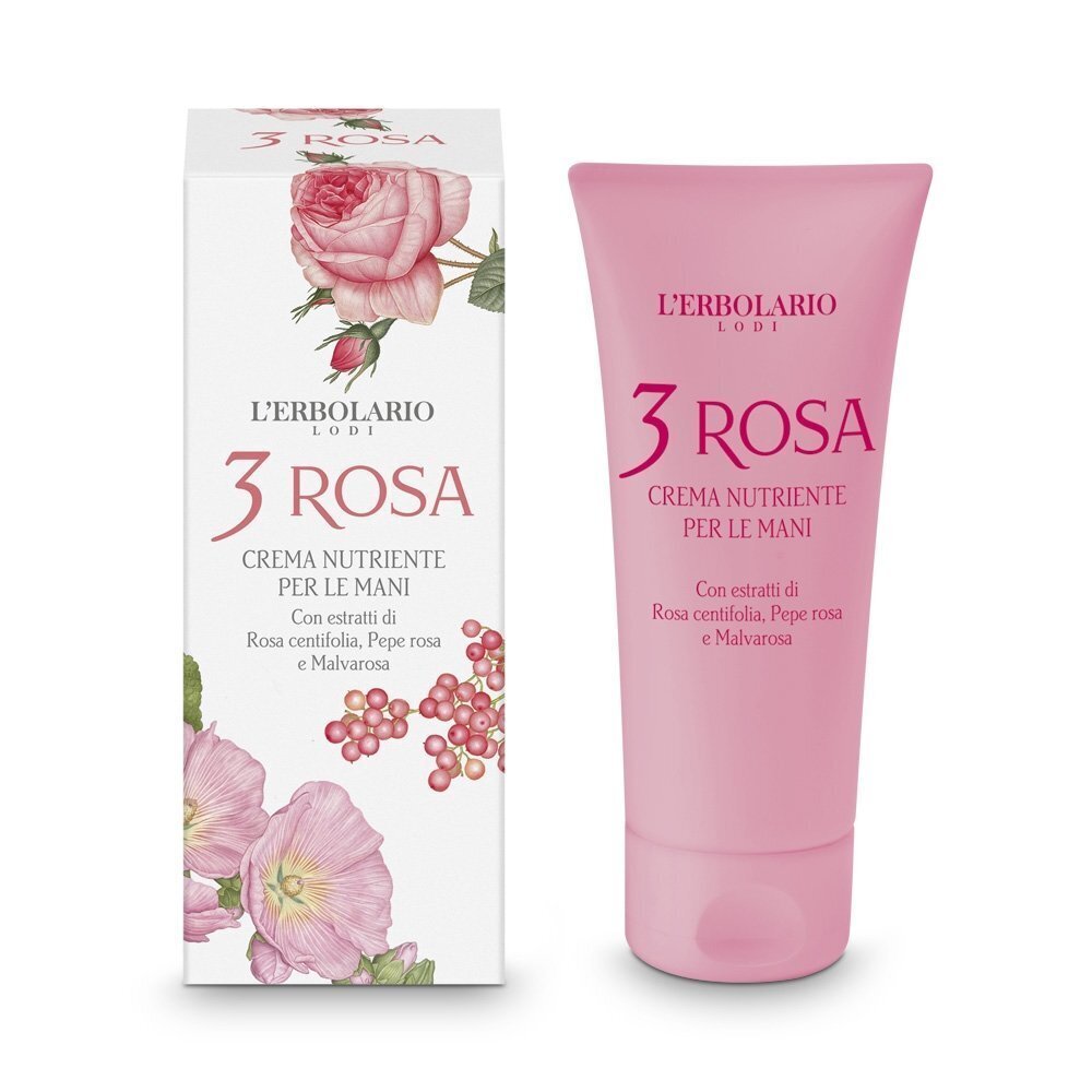 Toitev kätekreem L'Erbolario 3 Rosa 75 ml hind ja info | Kehakreemid, kehaõlid ja losjoonid | hansapost.ee