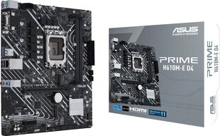 Asus PRIME H610M-E D4 hind ja info | Emaplaadid | hansapost.ee