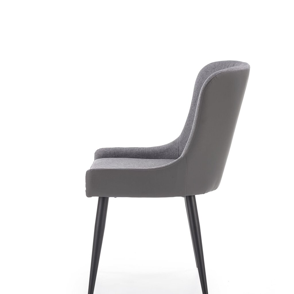 2 tooli komplekt K333, hall/must hind ja info | Köögitoolid, söögitoolid | hansapost.ee