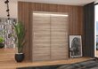 LED valgustusega kapp ADRK Furniture Denver, helepruun цена и информация | Kapid | hansapost.ee
