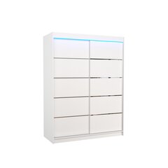 LED valgustusega kapp ADRK Furniture Luft, valge цена и информация | Шкафчики | hansapost.ee