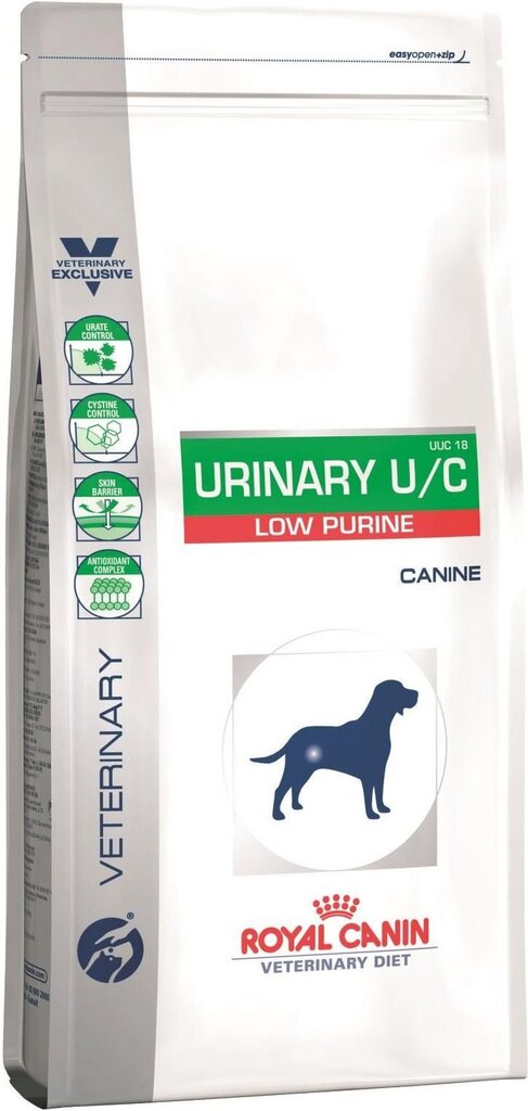 Kuivtoit täiskasvanud koertele Royal Canin Urinary U/C Low Purine, 14 kg цена и информация | Koerte kuivtoit ja krõbinad | hansapost.ee
