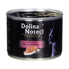 Влажный корм для кошек с лососем Dolina Noteci Premium, 185г цена и информация | Кошачьи консервы | hansapost.ee