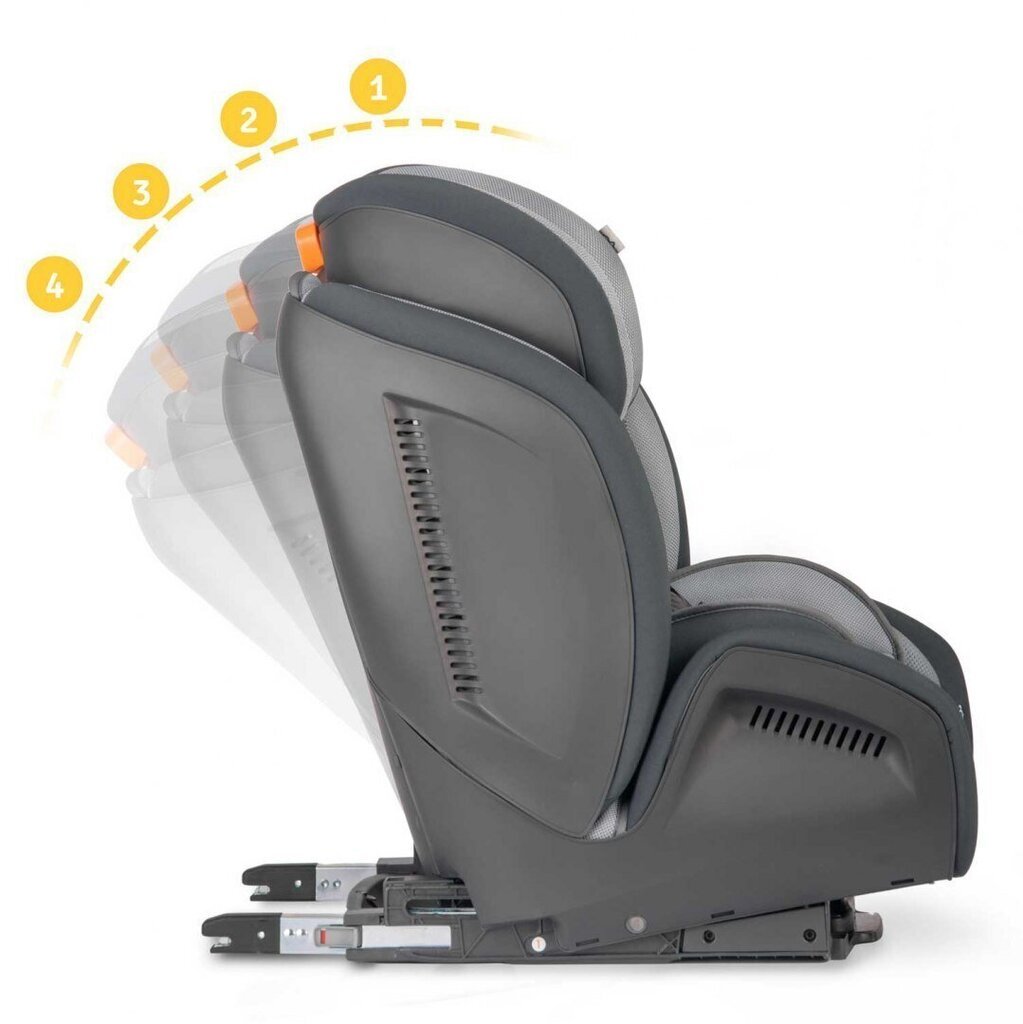 Turvatool koos ISOFIX-iga, RICOKIDS, 9-36kg, grey/black цена и информация | Turvatoolid ja turvahällid | hansapost.ee