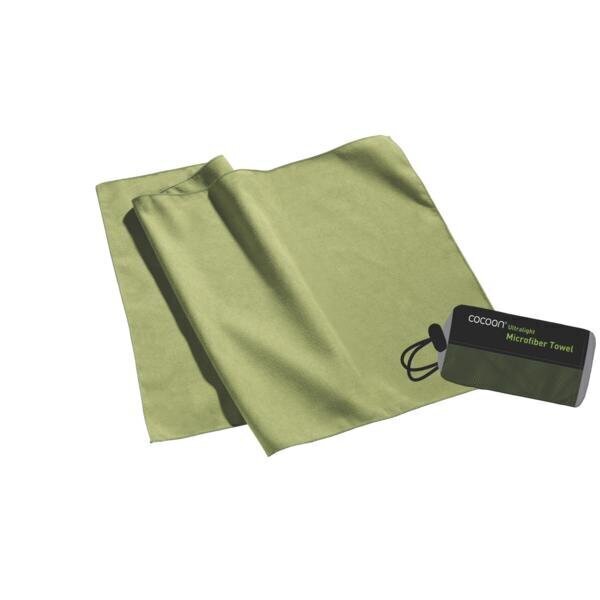 Mikrokiust rätik Cocoon, 120x60 cm, roheline цена и информация | Rätikud ja saunalinad | hansapost.ee