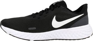 Nike Jalatsid Jooksmine Naistele Revolution 5 Black White hind ja info | Spordijalatsid ja vabaajajalatsid naistele | hansapost.ee