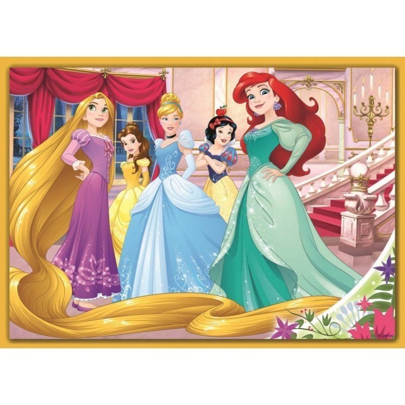 Pusle komplekt Trefl 4 in 1 Disney Princess, 70+54+48+35 hind ja info | Pusled lastele ja täiskasvanutele | hansapost.ee