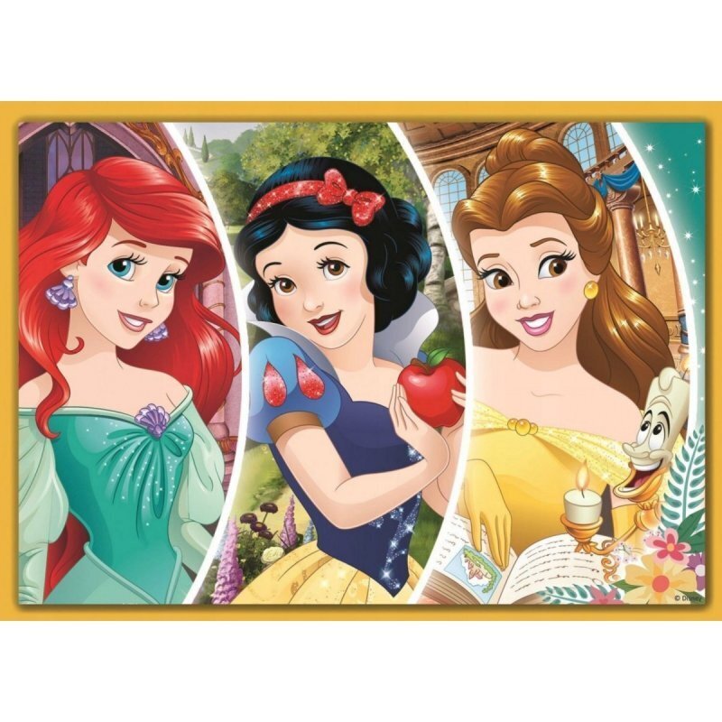 Pusle komplekt Trefl 4 in 1 Disney Princess, 70+54+48+35 цена и информация | Pusled lastele ja täiskasvanutele | hansapost.ee