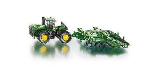 Siku John Deere 9630 1856 Farmer traktor koos kultivaatoriga lastele цена и информация | Mänguasjad poistele | hansapost.ee