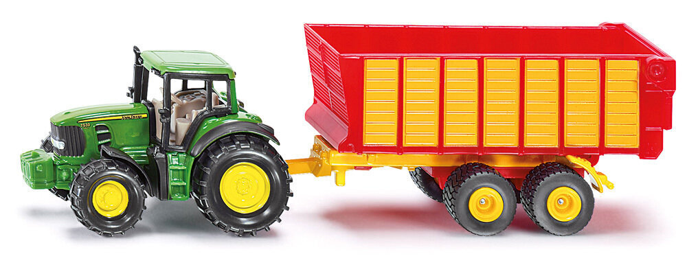 Siku traktor John Deere haagisega цена и информация | Mänguasjad poistele | hansapost.ee