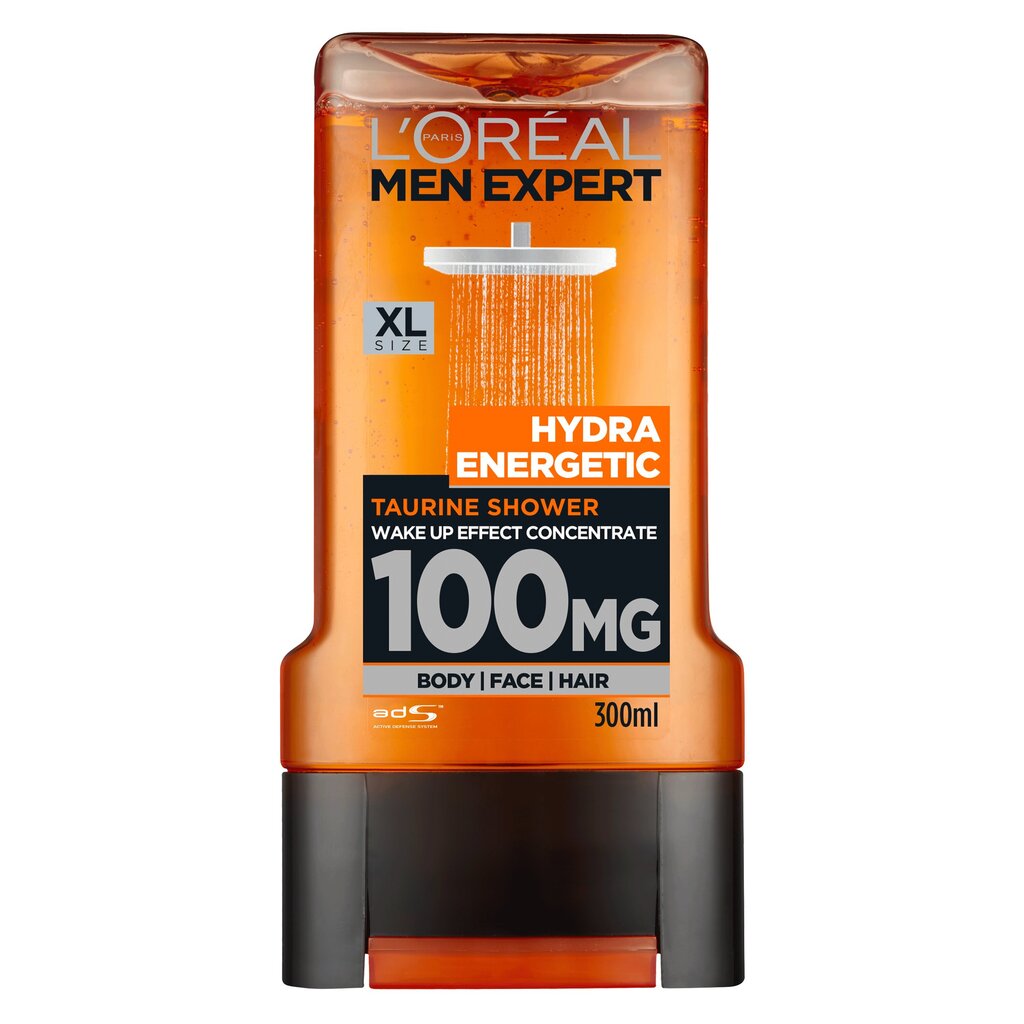 Dušigeel L'Oreal Men Expert Hydra Energetic Taurine meestele 300 ml цена и информация | Dušigeelid, õlid | hansapost.ee