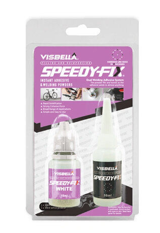 Visbella Speedy-Fix liimikomplekt: täide ja liim 10ml + 10 ml (valge) hind ja info | Autokeemia | hansapost.ee