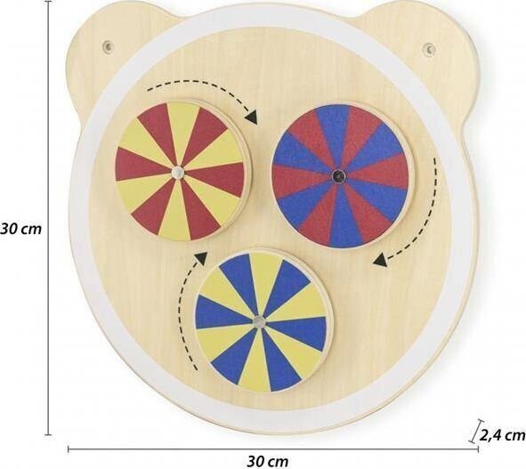 Puidust riputatav seinamäng - Värvide pööramine Viga цена и информация | Arendavad laste mänguasjad | hansapost.ee
