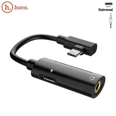 Адаптер Hoco LS19BK 3,5 мм AUX 2 - Type-C цена и информация | Адаптеры и USB-hub | hansapost.ee