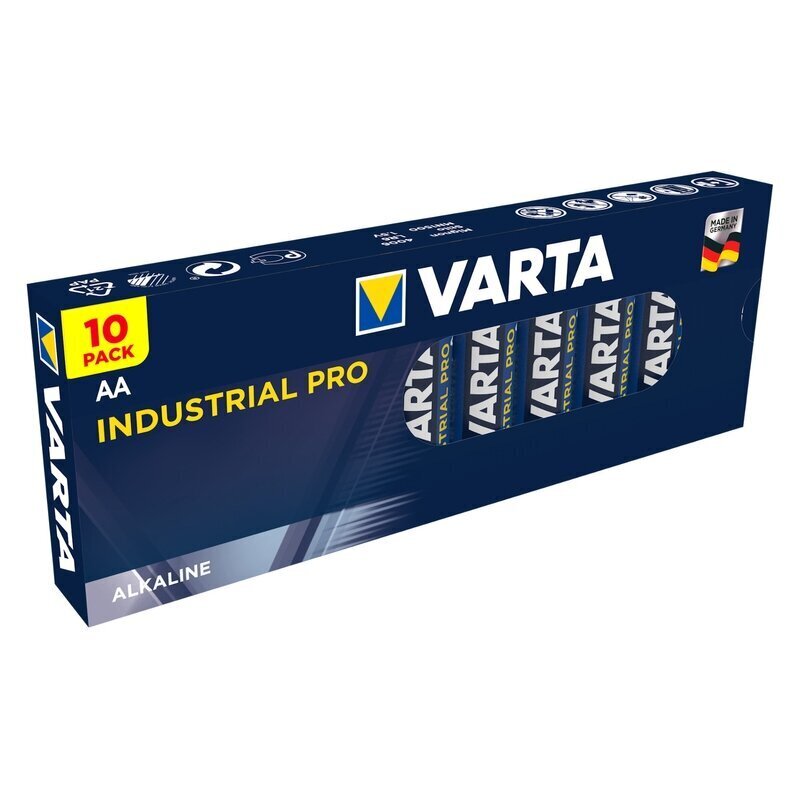 Patareid leeliselised Varta Industrial PRO AA (10 tk) hind ja info | Patareid | hansapost.ee