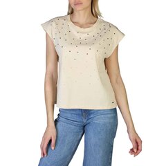 Naiste T-särk Pepe Jeans CLARISSEPL505168WHITE, beež цена и информация | Женские футболки | hansapost.ee