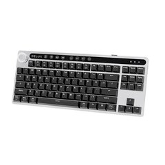 Juhtmeta klaviatuur Delux KS200D, hall hind ja info | Klaviatuurid | hansapost.ee