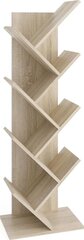 Книжный шкаф стоячий, геометрический FMD Lumarko, цвет дуб! цена и информация | Полки | hansapost.ee