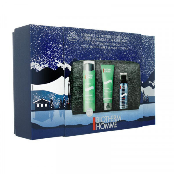 Komplekt meestele Biotherm Homme Moisturize & Energize: niisutav näogeel, 75 ml + dušigeel juustele ja kehale, 75 ml + raseerimisvaht, 50 ml hind ja info | Näokreemid | hansapost.ee