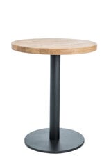 Laud Puro II, 80 cm, must/tamm цена и информация | Кухонные и обеденные столы | hansapost.ee