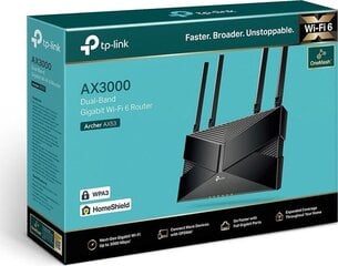 Wireless Router|TP-LINK|Wireless Router|3000 Mbps|Mesh|Wi-Fi 6|1 WAN|4x10/100/1000M|Number of antennas 4|ARCHERAX53 hind ja info | Ruuterid | hansapost.ee