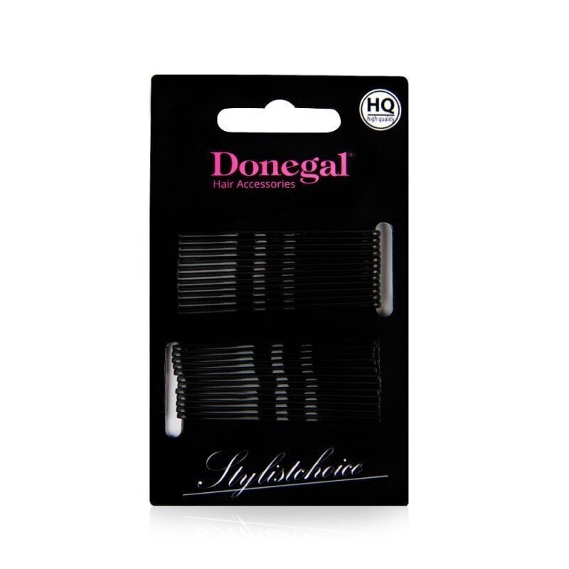 Juukseklambrid Donegal mustad, 5 cm, 24 tk, 5091 hind ja info | Juukseaksessuaarid | hansapost.ee