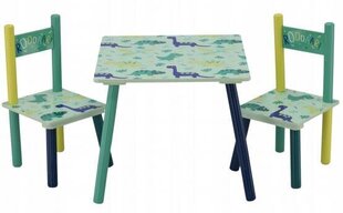 Lastelaud koos toolidega Dinosaurus, roheline hind ja info | Lauad ja toolid lastele | hansapost.ee