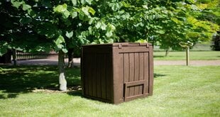 Ящик для компоста Deco Composter With Base 340L коричневый цена и информация | Уличные контейнеры, контейнеры для компоста | hansapost.ee