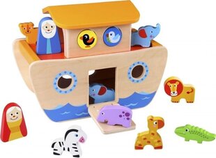 Puidust sorteerija – Noa laev, Tooky Toy hind ja info | Beebide mänguasjad | hansapost.ee