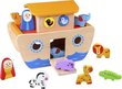 Puidust sorteerija – Noa laev, Tooky Toy цена и информация | Beebide mänguasjad | hansapost.ee