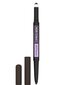 Kulmupliiats Maybelline New York Express Brow Satine Duo, Black Brown 05 hind ja info | Kulmupliiatsid, -puudrid ja -värvid | hansapost.ee