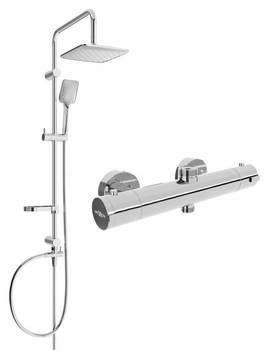 Termostaatsegistiga dušisüsteem Mexen Sven Kai 2, Chrome hind ja info | Dušikomplektid ja süsteemid | hansapost.ee