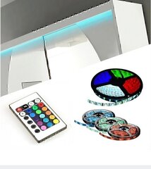 LED valgustusega riidekapp ADRK Furniture Sharon, tamme värvi цена и информация | Шкафчики | hansapost.ee