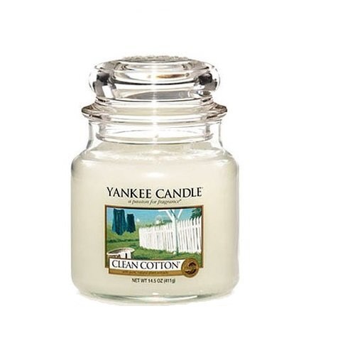 Lõhnaküünal Yankee Candle Clean Cotton 411 g hind ja info | Küünlad, küünlajalad | hansapost.ee