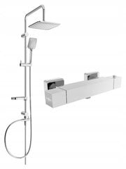 Termostaatsegistiga dušisüsteem Mexen Sven Cube, Chrome hind ja info | Dušikomplektid ja süsteemid | hansapost.ee