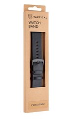 Tactical 307 Leather Band 22mm Black цена и информация | Аксессуары для смарт-часов и браслетов | hansapost.ee