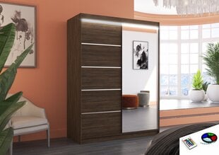 Kapp LED-valgustusega ADRK Furniture Limbo, pruun цена и информация | Шкафы | hansapost.ee