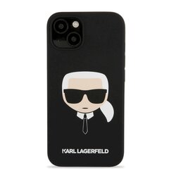KLHCP13MSLKHBK Karl Lagerfeld Liquid Silicone Karl Head Case for iPhone 13 Black hind ja info | Karl Lagerfeld Mobiiltelefonid, fotokaamerad, nutiseadmed | hansapost.ee