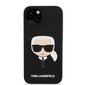 KLHCP13MSLKHBK Karl Lagerfeld Liquid Silicone Karl Head Case for iPhone 13 Black цена и информация | Telefonide kaitsekaaned ja -ümbrised | hansapost.ee