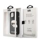 KLHCP13MSLKHBK Karl Lagerfeld Liquid Silicone Karl Head Case for iPhone 13 Black hind ja info | Telefonide kaitsekaaned ja -ümbrised | hansapost.ee