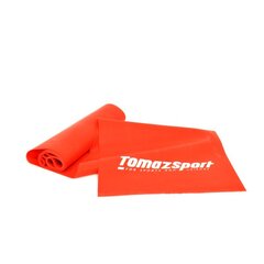 Фитнес-резинка Tomaz Sport Medium 200x15x0,2 см Красная 6-7lbs цена и информация | Тренировочные шины | hansapost.ee