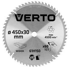 Teemantketas Verto, 450x30mm, 60Z hind ja info | Käsitööriistad | hansapost.ee