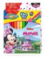 Mahapestavad viltpliiatsid Colorino Disney Junior Minnie, 12 värvi hind ja info | Kunstitarbed, voolimise tarvikud | hansapost.ee