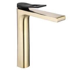 Valamusegisti REA Soul high, Brushed Gold/Black цена и информация | Смесители | hansapost.ee