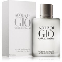 Giorgio Armani Acqua di Gio Pour Homme жидкость после бритья для мужчин 100 мл цена и информация | Мужская парфюмированная косметика | hansapost.ee