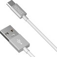 YENKEE, 2.0 USB A - micro USB (USB B), 480 Mbps, 2.1A, 2m, alumiiniumist korpus, valge/must