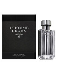 Meeste tualettvesi Prada L'Homme EDT 50 ml hind ja info | Parfüümid meestele | hansapost.ee